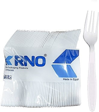 White Disposable Fork - Pack of 50 Pieces