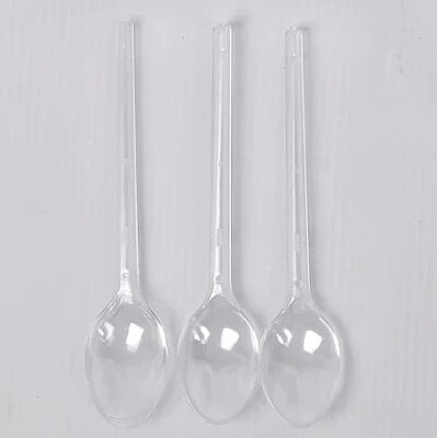 Small Clear Spoon - Pack of 50 Pieces