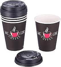 Large Cappuccino Cup with Lid 12 oz - Pack of 50 Cups
