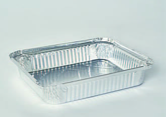 Single Compartment Foil Plate 824 - Size 173x143x31mm