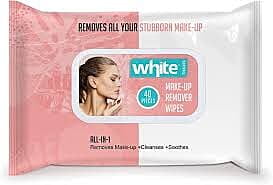 White Wet Wipes Makeup Remover - 40 Wipes
