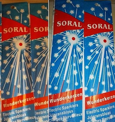 Sparkler Candles with Stars - Pack of 10 Pieces