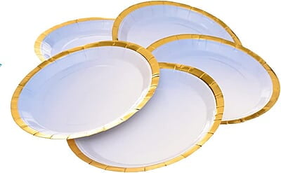 Round Cardboard Party Plates - Pack of 10 Plates