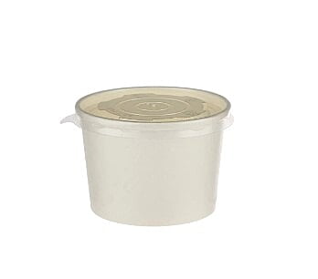 Cardboard Soup Bowl with Lid 500ml - Per Piece