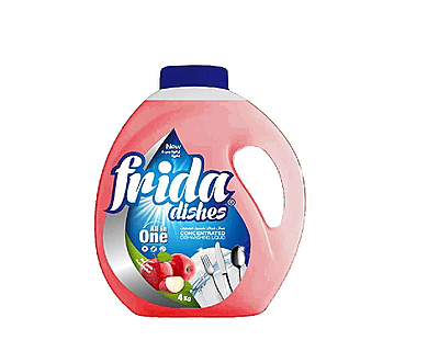Freida Concentrated Dishwashing Liquid - Red Apple Scent - 4kg Package
