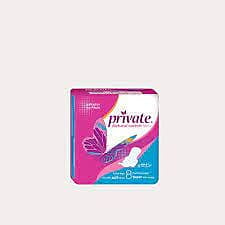 Private Sanitary Pads - Ultra Thin Super - 8 Pieces Pack