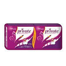 Private Sanitary Pads - Night - Economy Size - 16 Pieces Pack