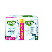 Molped Sanitary Pads - Extra Long Compressed - 18 Pieces Pack