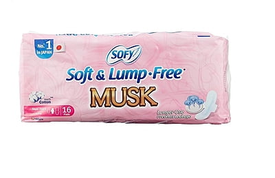Sofy Maxi Long Sanitary Pads - With Musk Scent - 16 Pieces