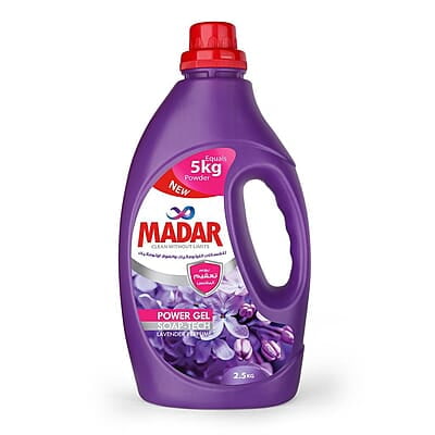 Madar Gel for Automatic and Top-Loading Machines with Lavender Scent - 2.5kg Package